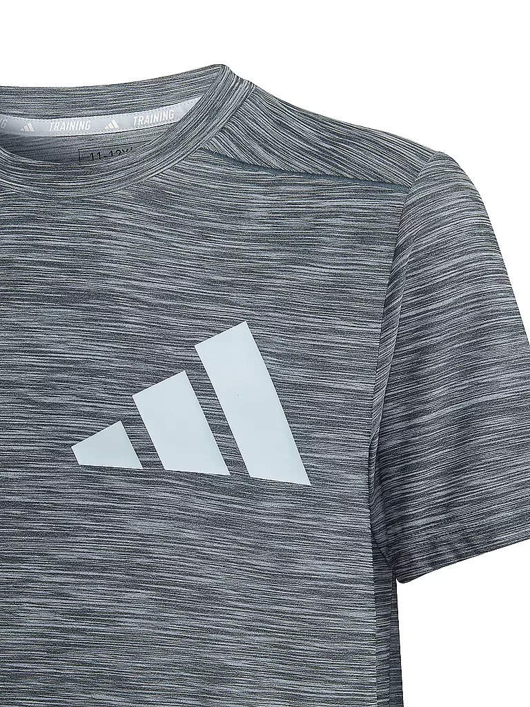 ADIDAS | Jungen Fitnessshirt AEROREADY Heather | petrol