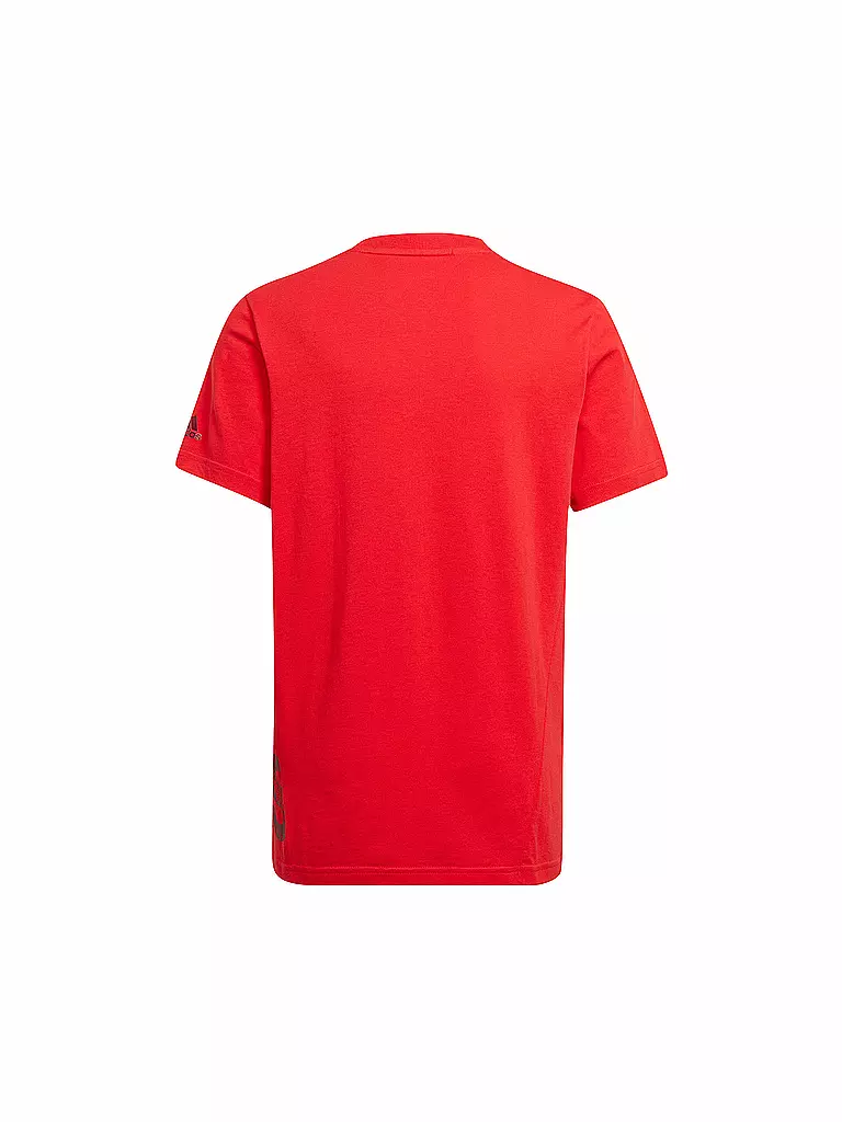 ADIDAS | Jungen Fitnessshirt Logo | rot