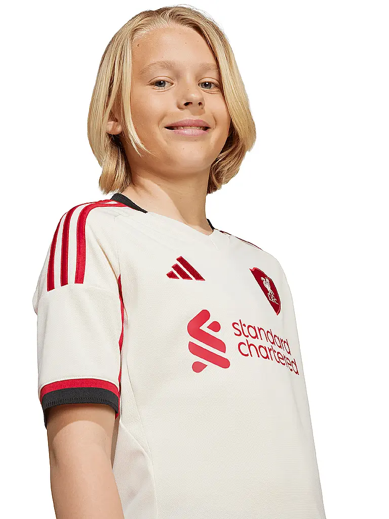 ADIDAS | Kinder Fußballtrikot FC Liverpool 25/26 Auswärts | weiss