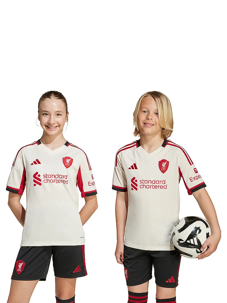 ADIDAS | Kinder Fußballtrikot FC Liverpool 25/26 Auswärts | weiss