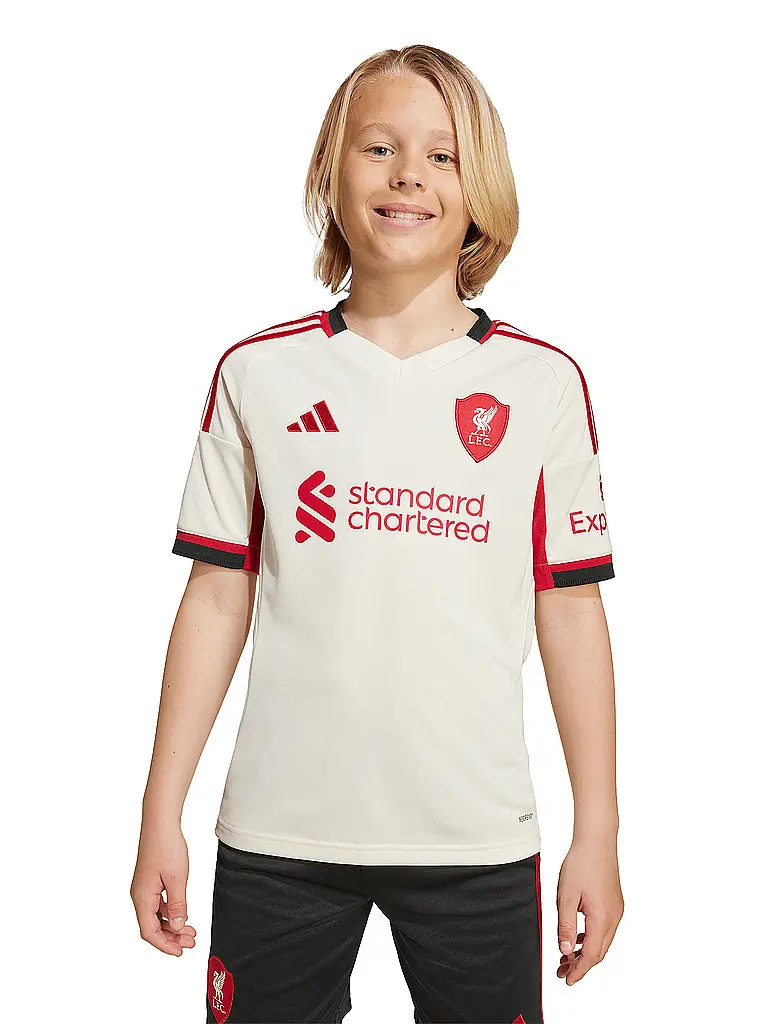 ADIDAS | Kinder Fußballtrikot FC Liverpool 25/26 Auswärts | weiss