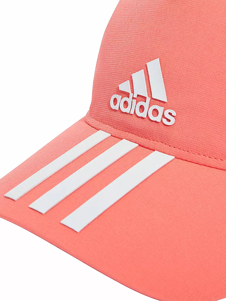 ADIDAS | Kinder Kappe AEROREADY 3-Streifen | Koralle