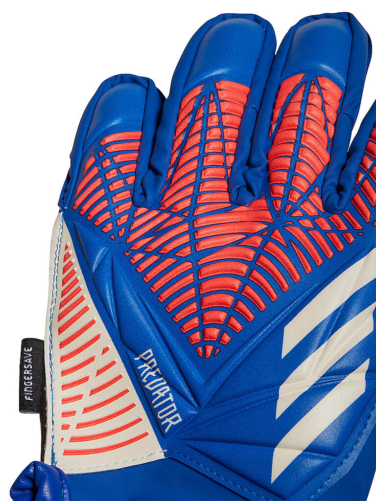 ADIDAS Kinder Torwarthandschuhe Predator Match Fingersave blau