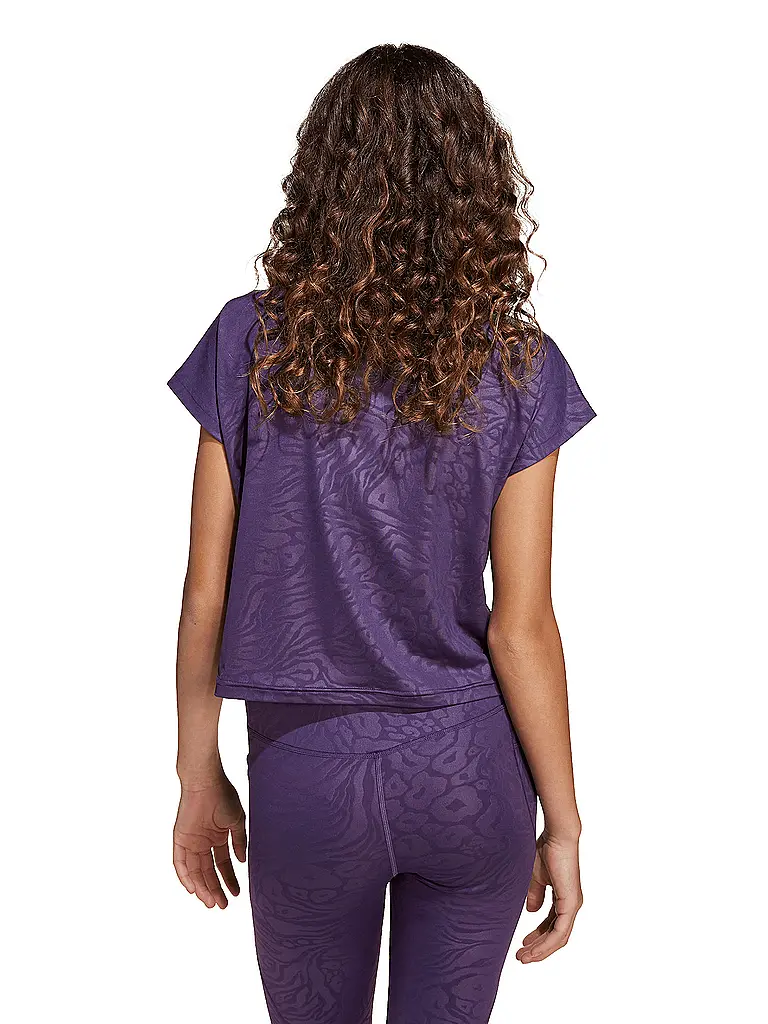 ADIDAS | Mädchen FItnessshirt All Sports Animal Print Crop | lila