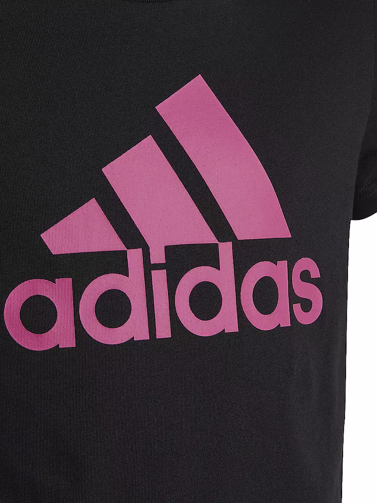 ADIDAS | Mädchen Fitnessshirt Essentials Big Logo Cotton  | schwarz