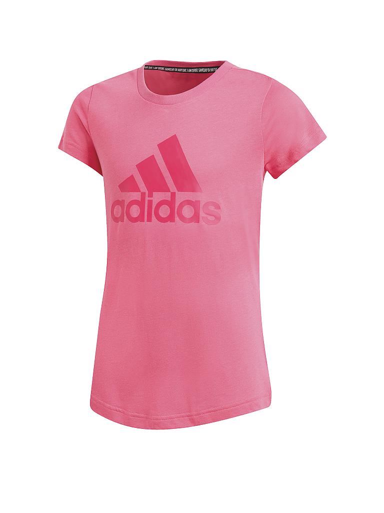 Geboorteplaats paar levenslang ADIDAS Mädchen Shirt Must Haves Badge of Sport pink