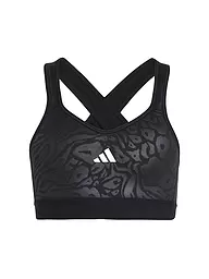 ADIDAS | Mädchen Sport-BH Animal Print Marshmallow Print | schwarz