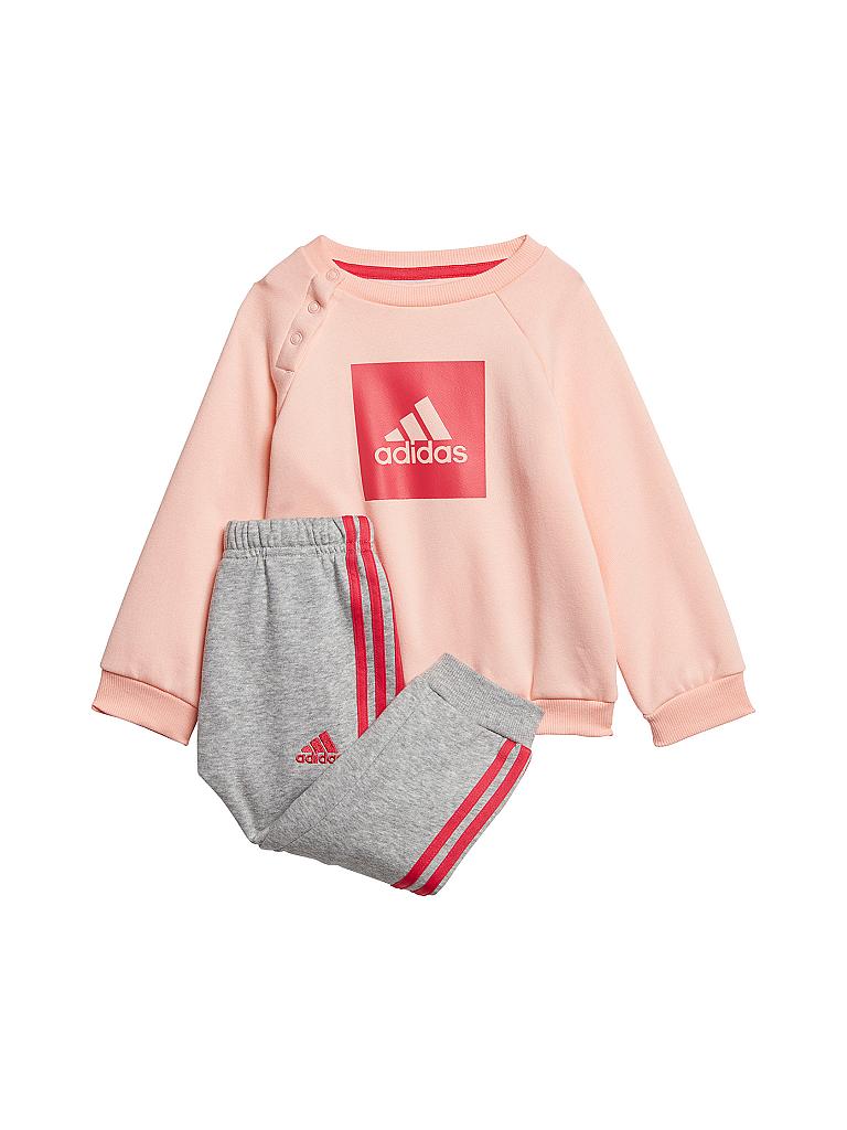 ADIDAS Mädchen Trainingsanzug Fleece 3-Streifen rosa | 74