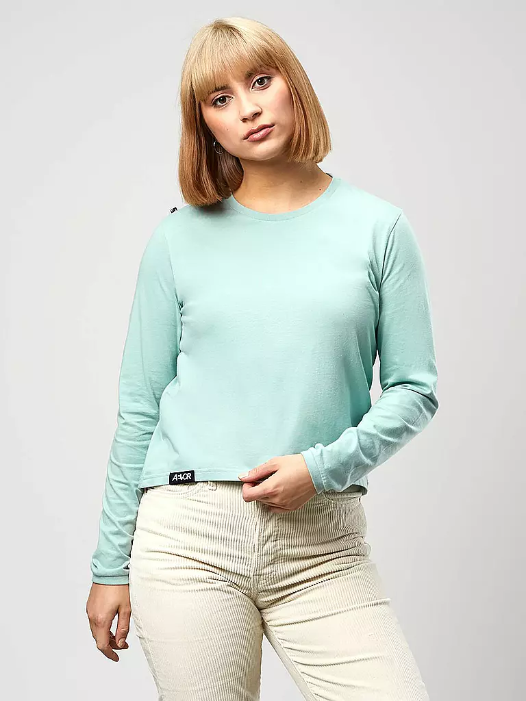 AEVOR | Damen Shirt  La Vokuhila | blau