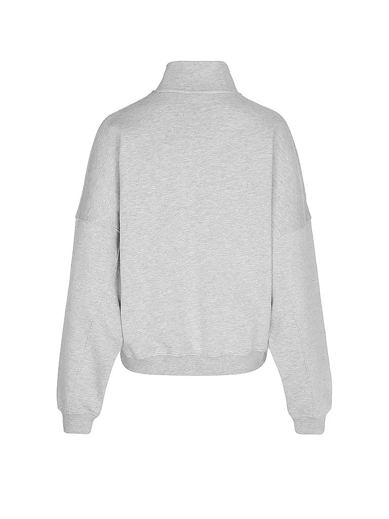 AIM'N | Damen Sweater Varsity mit Zip | grau