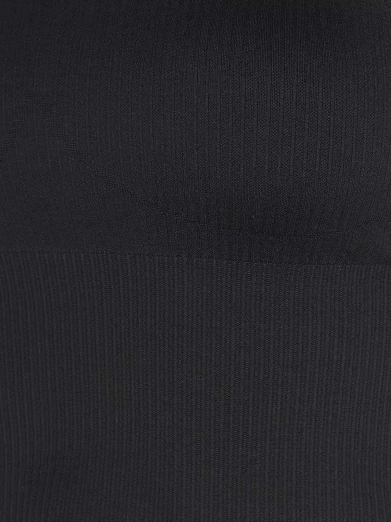 AIM'N | Damen Top Ribbed Seamless | schwarz