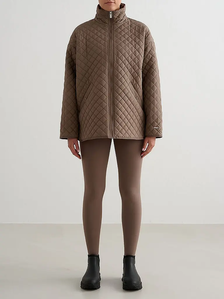 AIM'N | Damen Jacke Quilted Anorak | braun