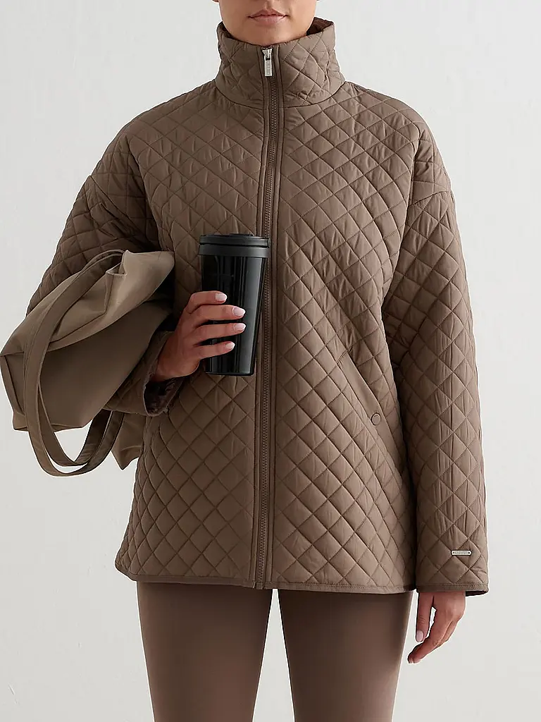 AIM'N | Damen Jacke Quilted Anorak | braun