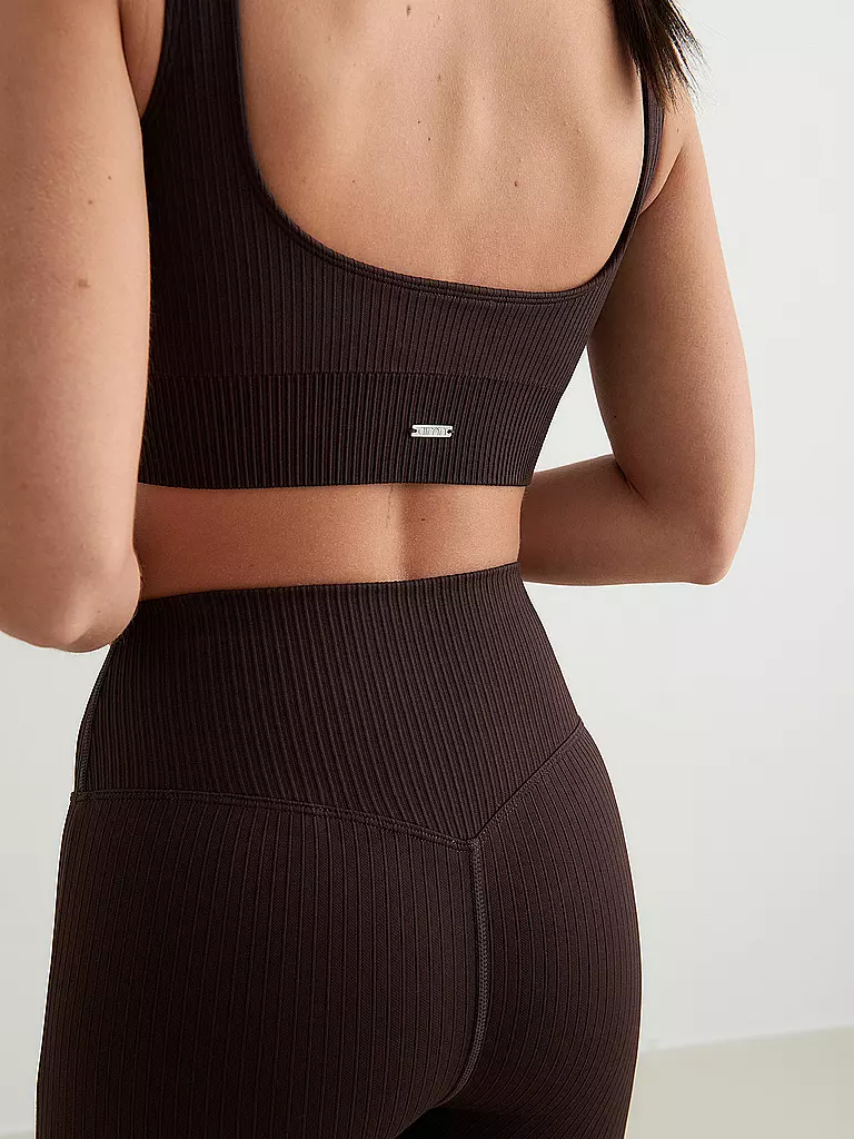 AIM'N | Damen Sport-BH Ribbed Seamless Medium Support | braun