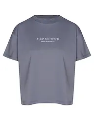 AIM'N | Damen T-Shirt Boxy Serif | dunkelblau