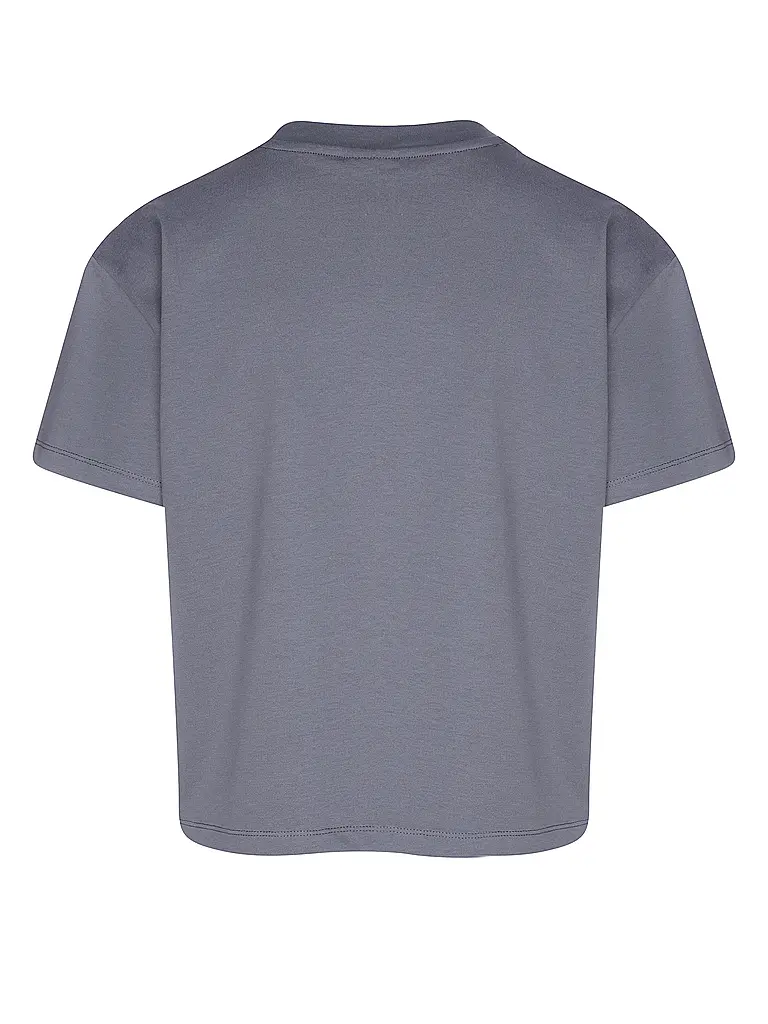 AIM'N | Damen T-Shirt Boxy Serif | dunkelblau