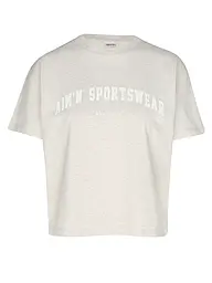 AIM'N | Damen T-Shirt Boxy Varsity | Beige