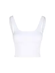 AIM'N | Damen Top Ribbed Seamless | weiss
