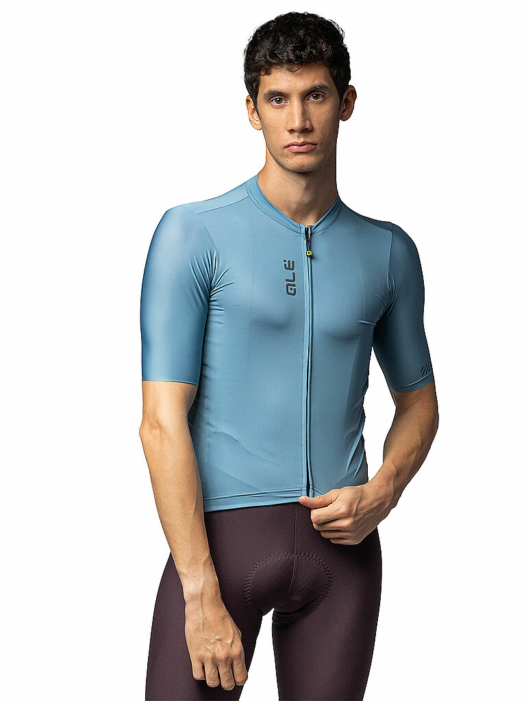 ALÉ Herren Radtrikot Color Block hellgrau | XXL