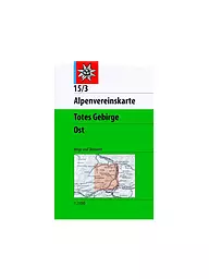 ALPENVEREIN | Wanderkarte Totes Gebirge Östliches Blatt Maßstab 1:25.000 | keine Farbe