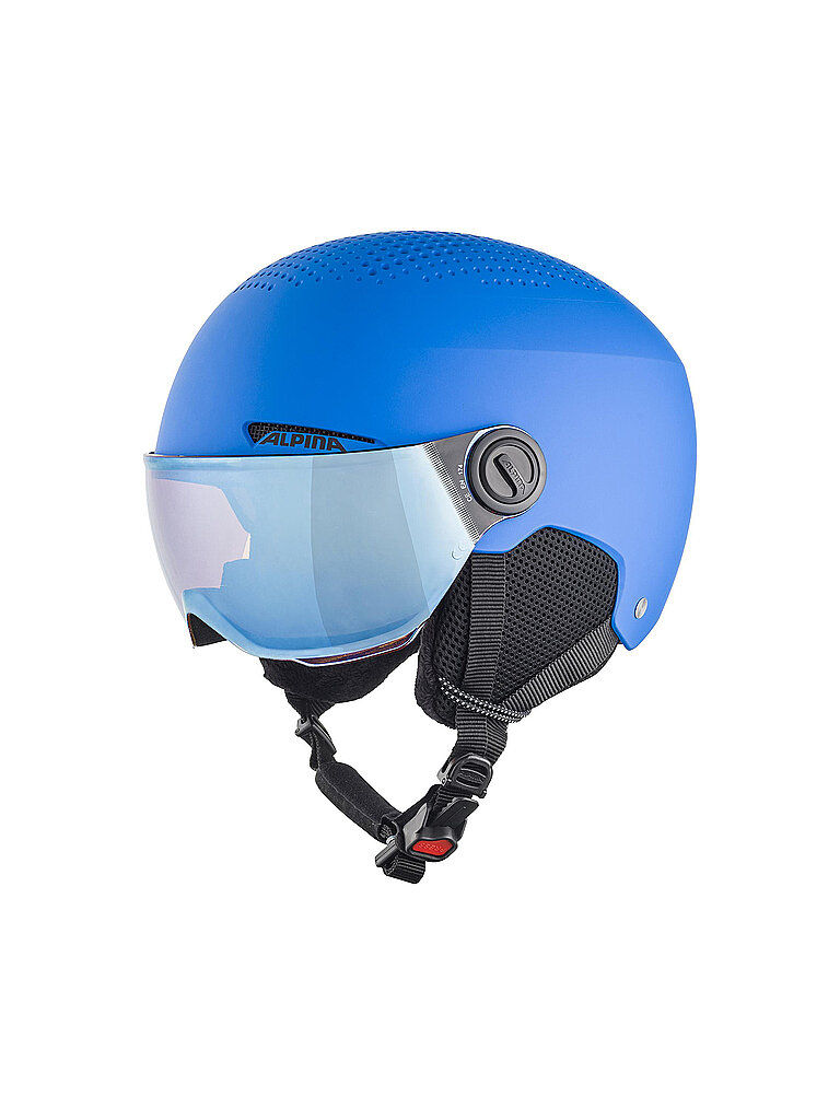 Alpina ALPINA Kinder Skihelm Zupo Visor Q-Lite blau | 48-52CM, blau