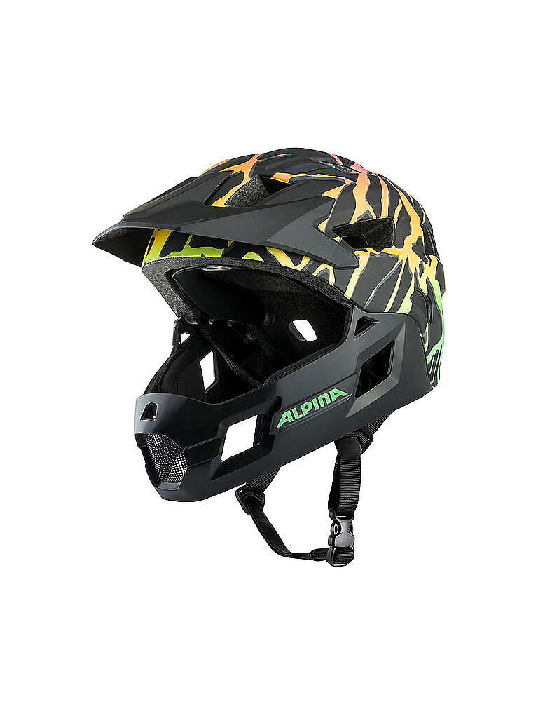 Alpina ALPINA Kinder Fullface MTB-Helm Rupi schwarz, schwarz