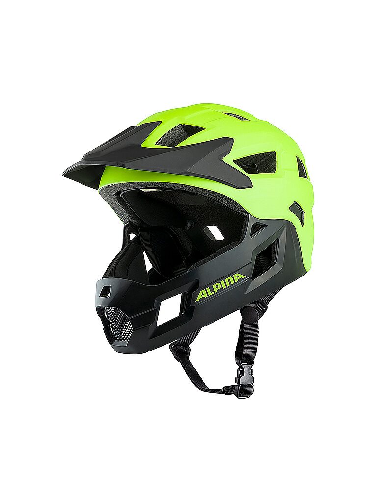 ALPINA Kinder Fullface MTB-Helm Rupi grün