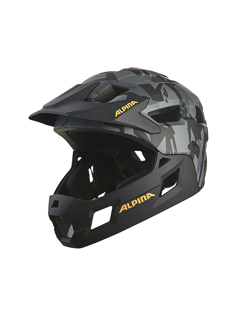 Alpina ALPINA Kinder Fullface MTB-Helm Rupi grau, grau