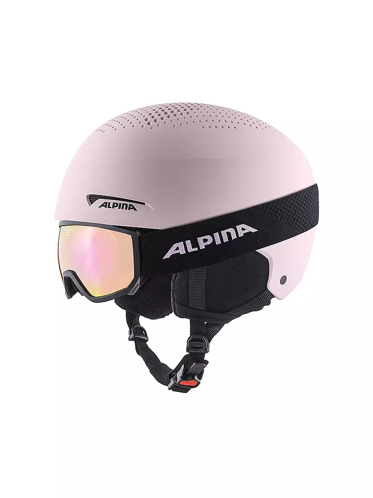 ALPINA | Kinder Skihelm Zupo + Skibrille Scarabeo JR Set | pink