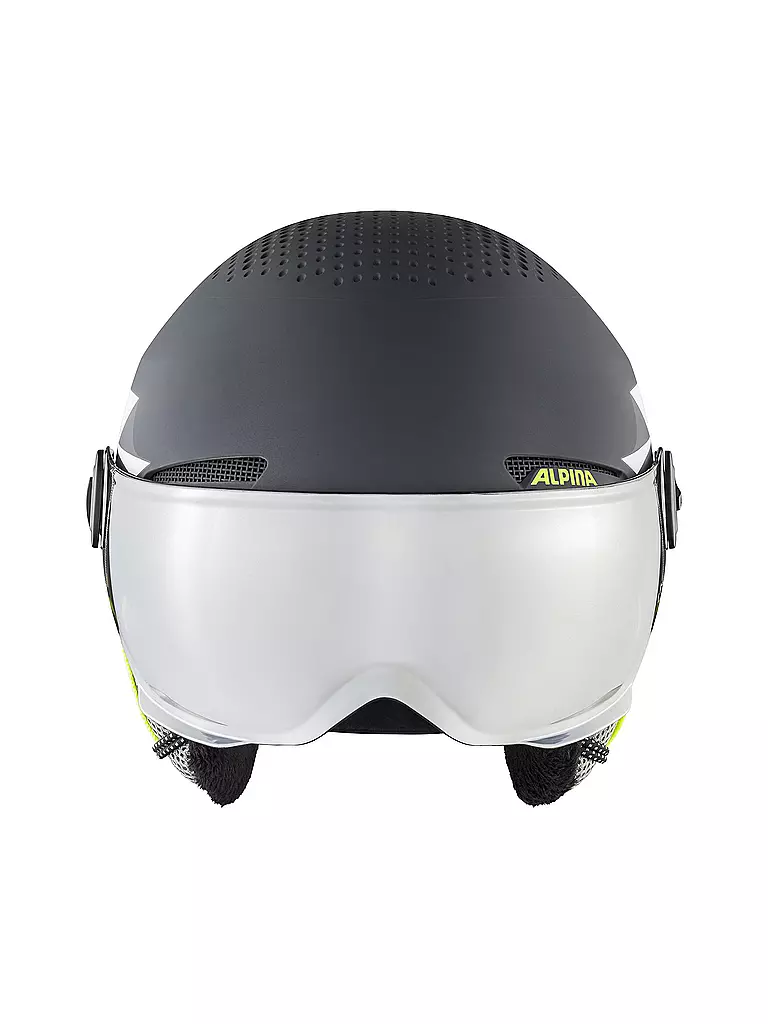 ALPINA | Kinder Skihelm Zupo Visor Q-Lite | grau