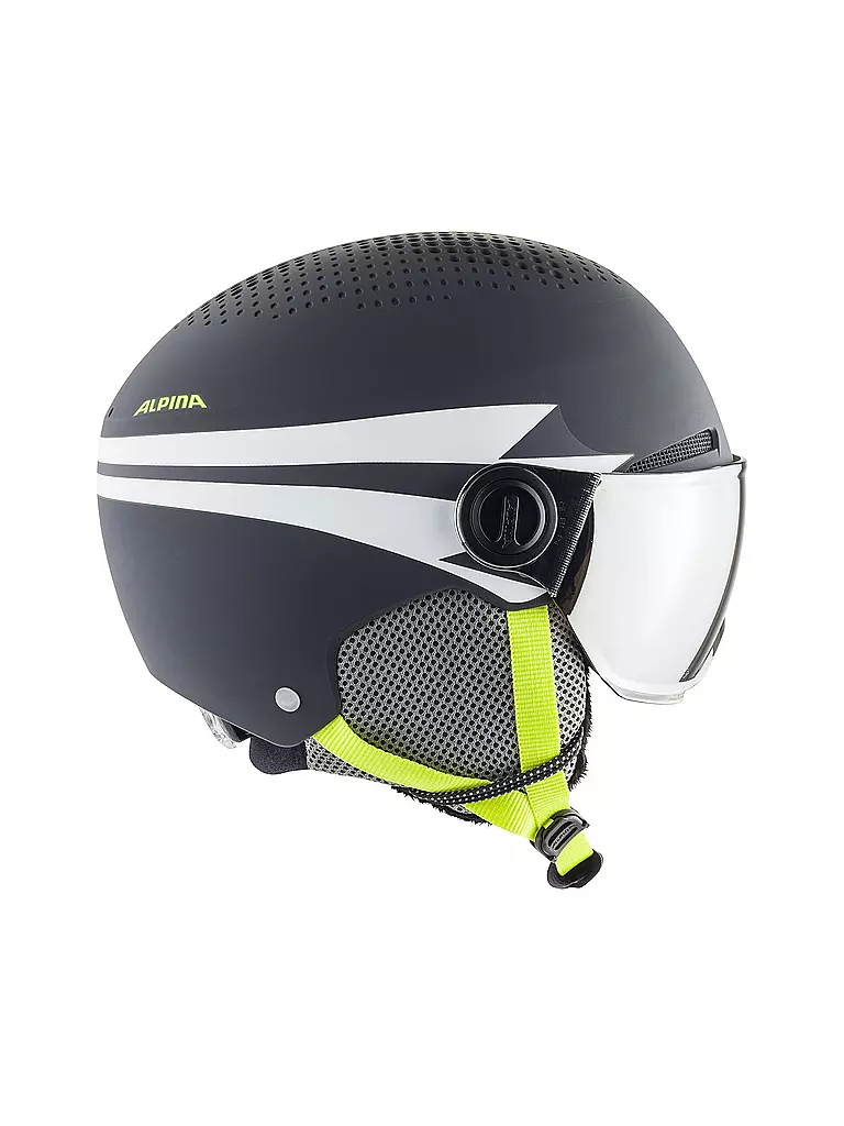 ALPINA | Kinder Skihelm Zupo Visor Q-Lite | grau