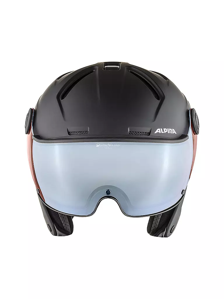 ALPINA | Skihelm Attelas Visor QVM | schwarz