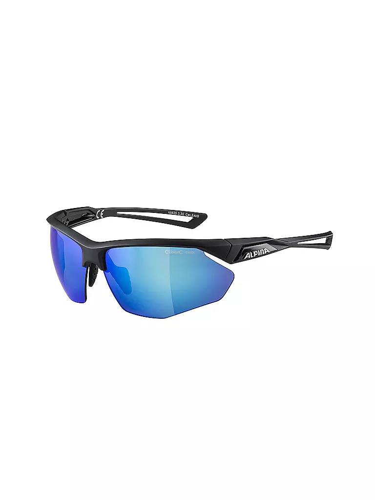 ALPINA | Sportbrille Nylos HR BLACK MATT | schwarz