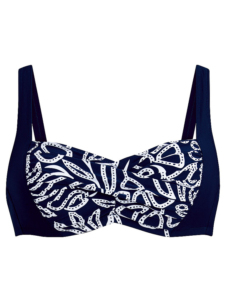 Anita ANITA Damen Bikinioberteil Flower Dots dunkelblau | 38C, dunkelblau