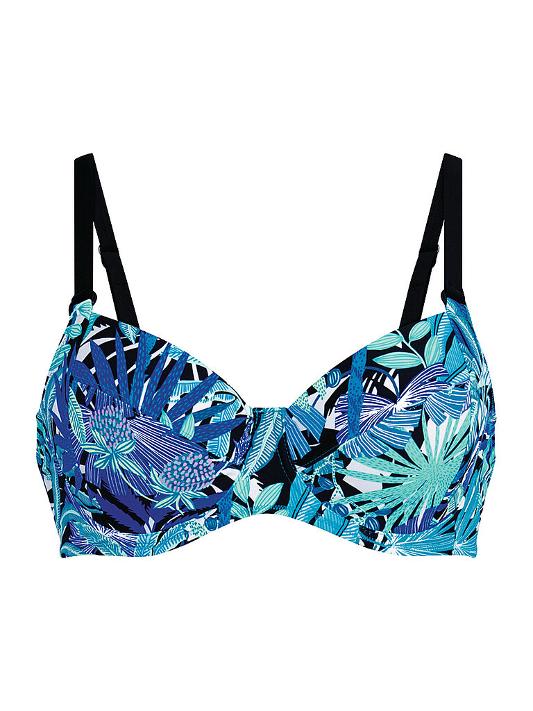 Anita ANITA Damen Bikinioberteil Palmtree Smilla blau | 38D, blau