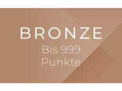 Brauner geometrischer Hintergrund mit weißem Text mit der Aufschrift „BRONZE Bis 999 Punkte“, was auf eine Rang- oder Levelkategorie hinweist, vermutlich bis 999 Punkte.
