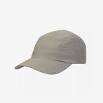 Khaki-Baseballkappe mit gebogener Krempe und einem in Marineblau aufgestickten „La Sportiva“-Logo auf der Vorderseite, abgebildet vor einem schlichten weißen Hintergrund.