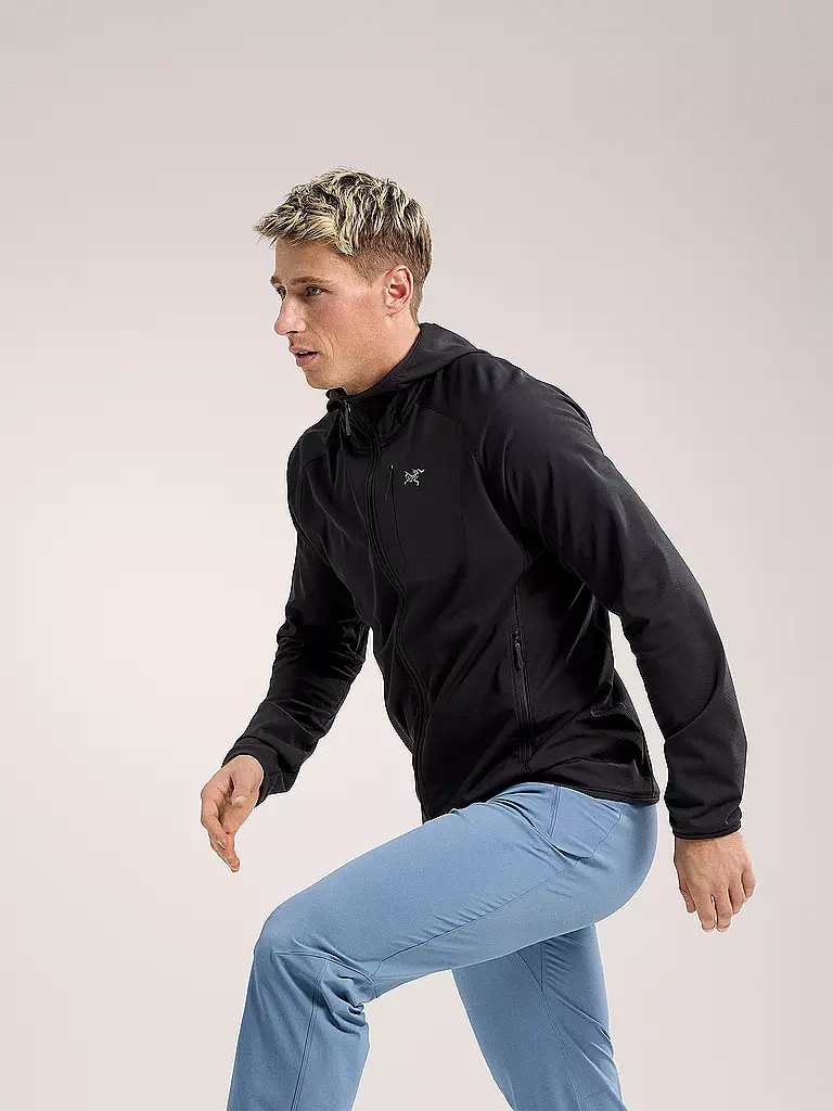 ARCTERYX | Herren Fleecejacke Delta Hoodie | schwarz