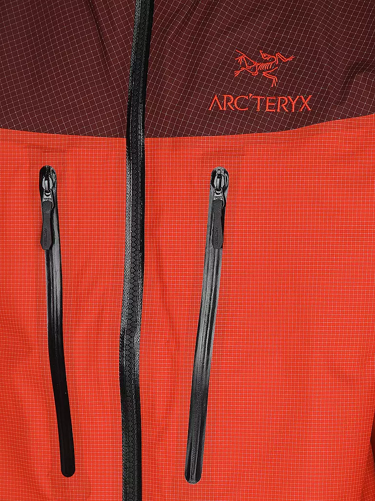 ARCTERYX | Herren Tourenjacke Alpha 3L GTX Hoodie | rot
