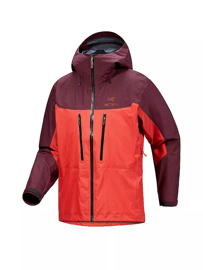 ARCTERYX | Herren Tourenjacke Alpha 3L GTX Hoodie | rot