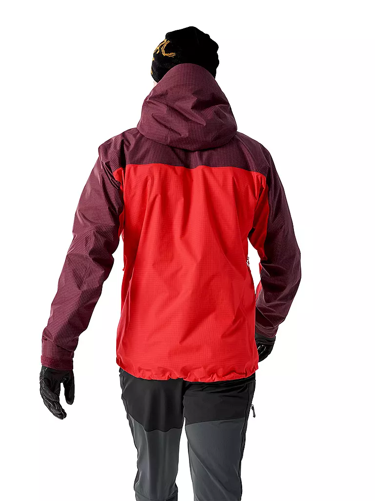 ARCTERYX | Herren Tourenjacke Alpha 3L GTX Hoodie | rot