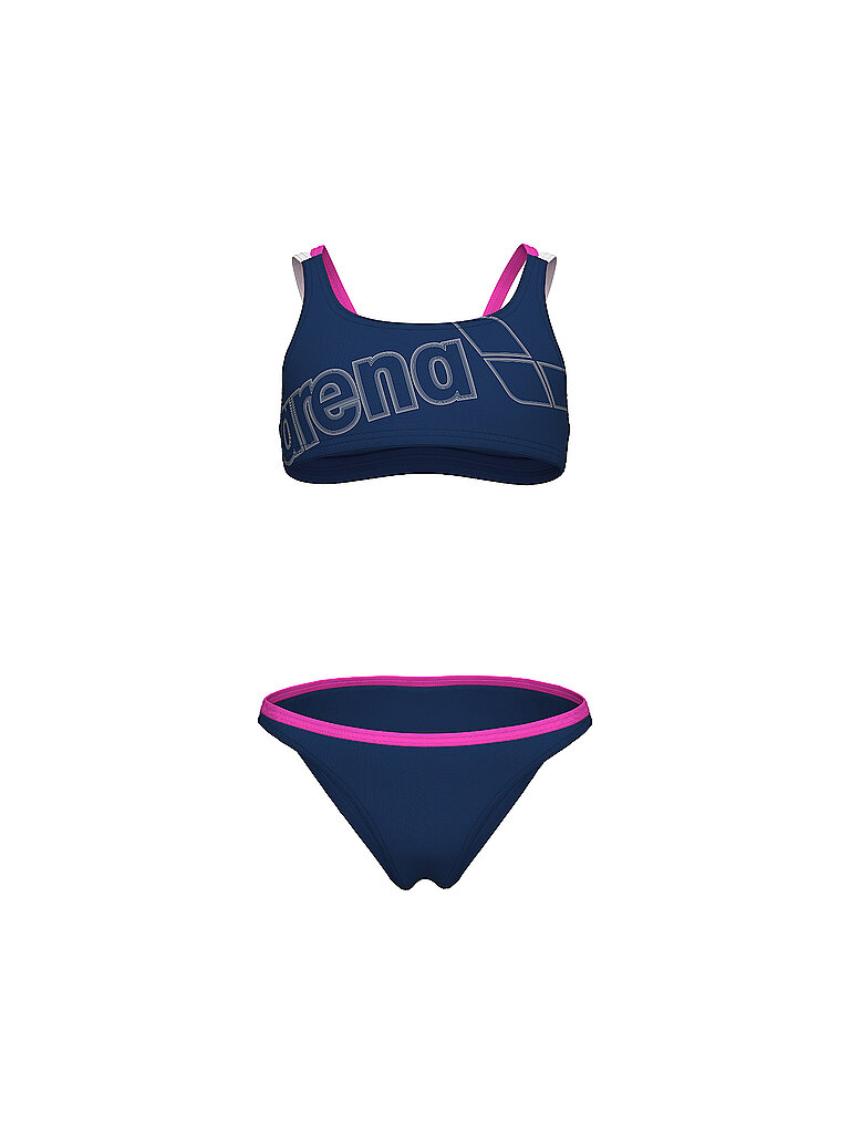 Arena ARENA Mädchen Bikini Lolo dunkelblau | 128, dunkelblau