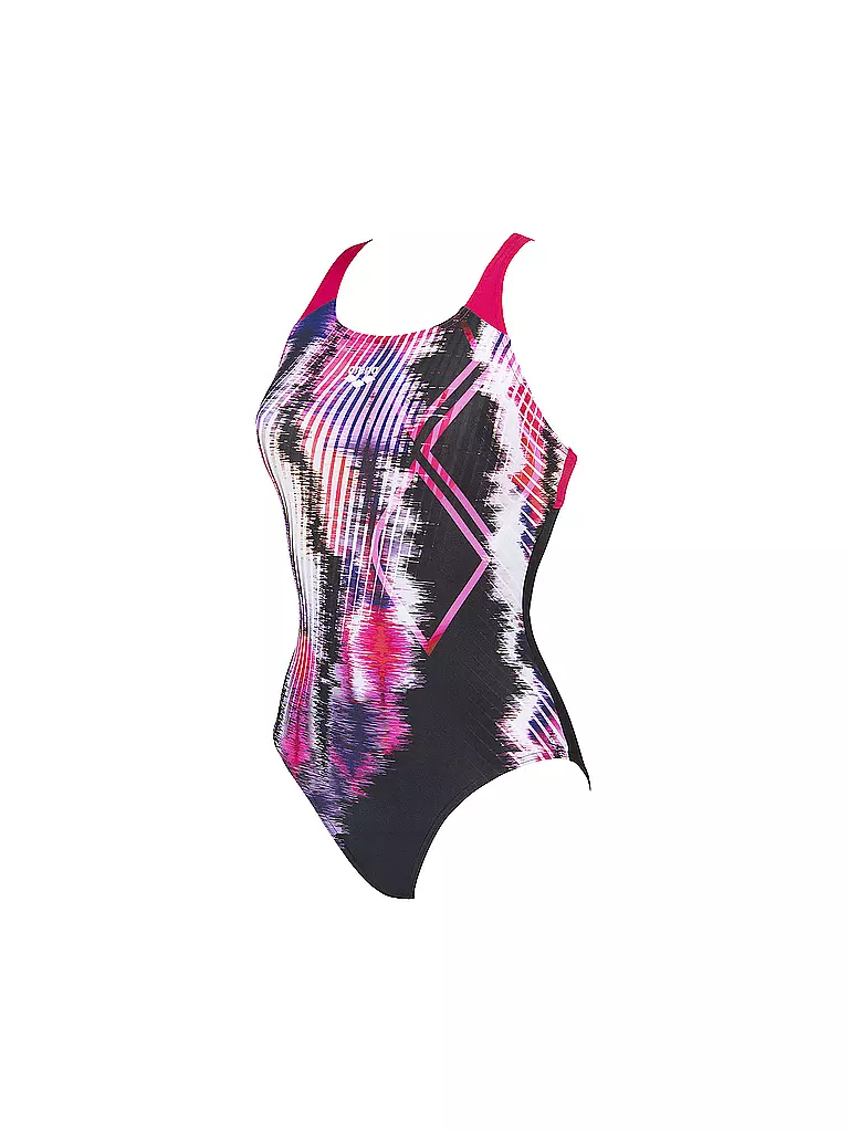 ARENA | Damen Badeanzug Infinite Stripe Swim Pro Back | schwarz