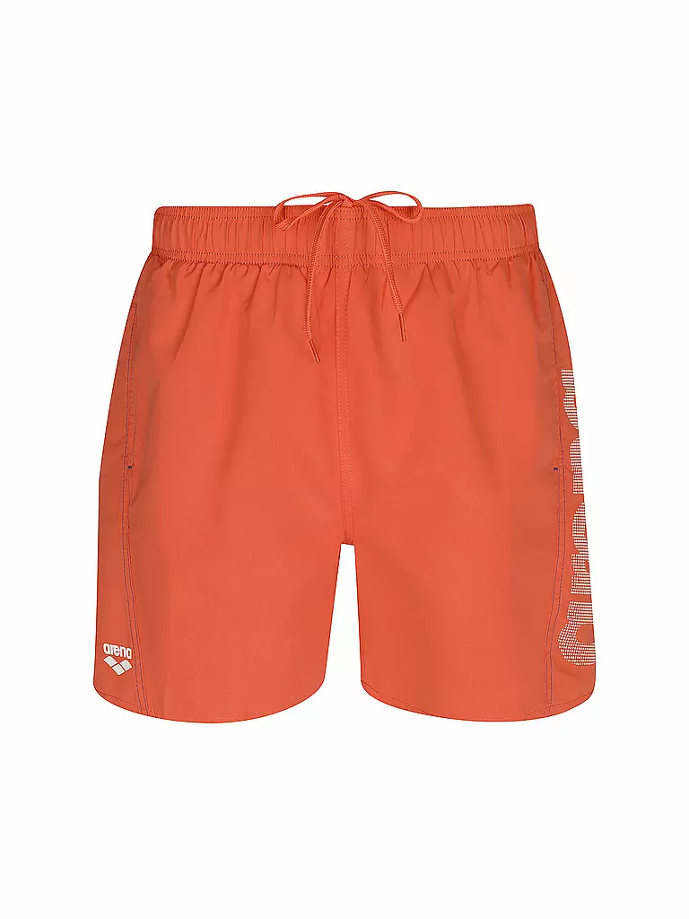 ARENA | Herren Badeshort Fundamentals Logo | orange