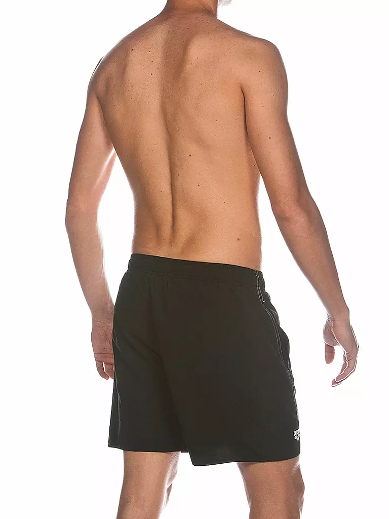 ARENA | Herren Badeshort Fundamentals Logo | schwarz