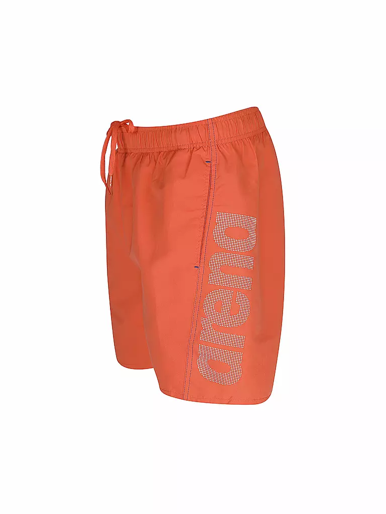 ARENA | Herren Badeshort Fundamentals Logo | orange