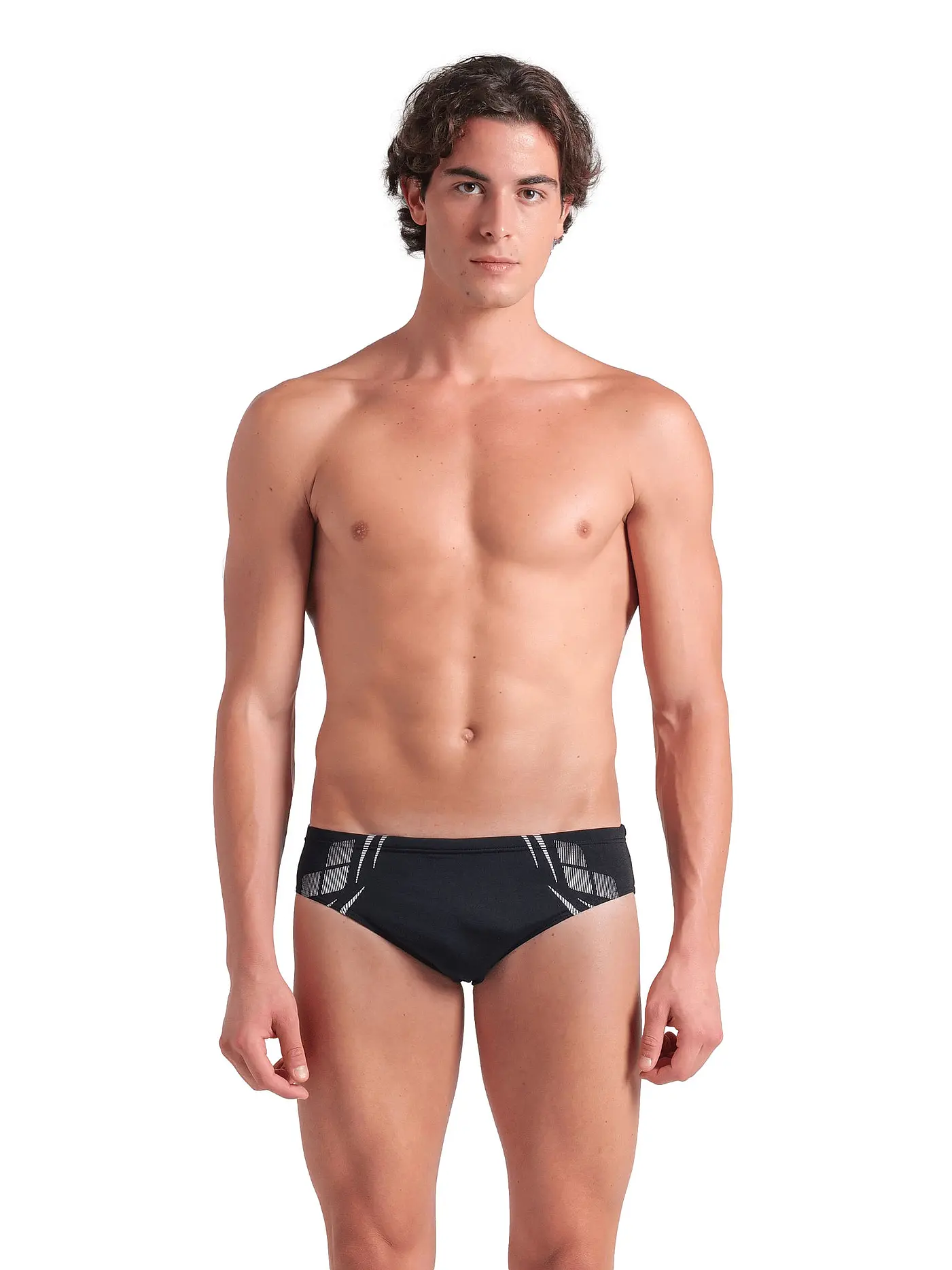 ARENA | Herren Badeslip Poseidonia | schwarz