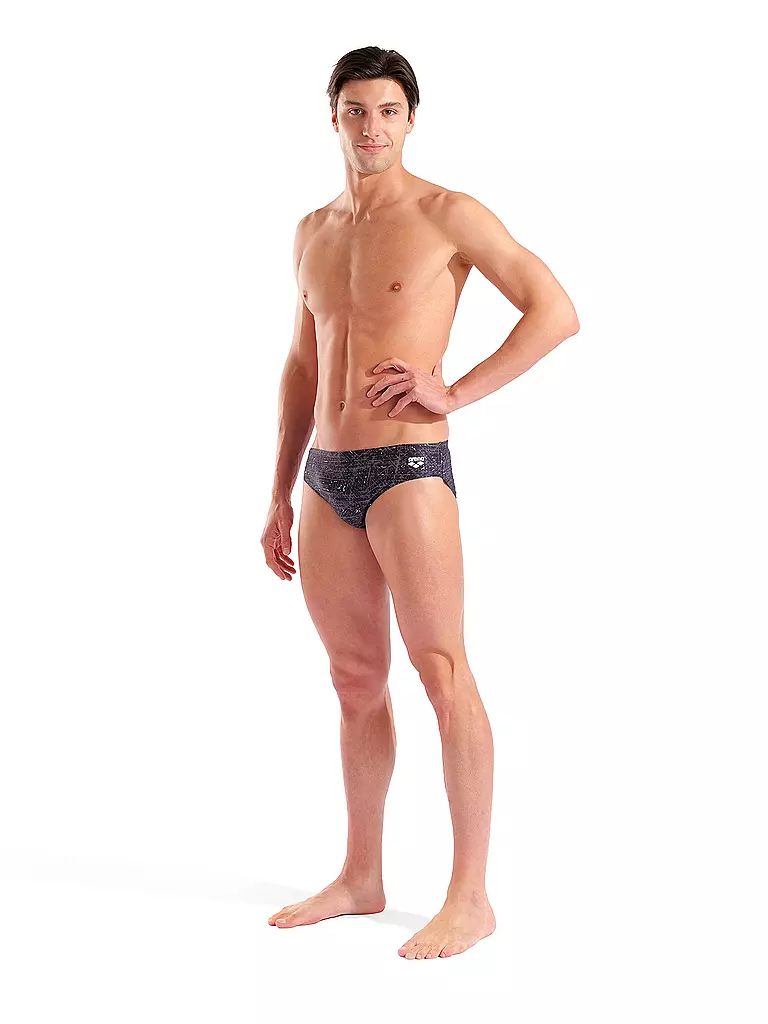 ARENA | Herren Badeslip Ribbed | schwarz