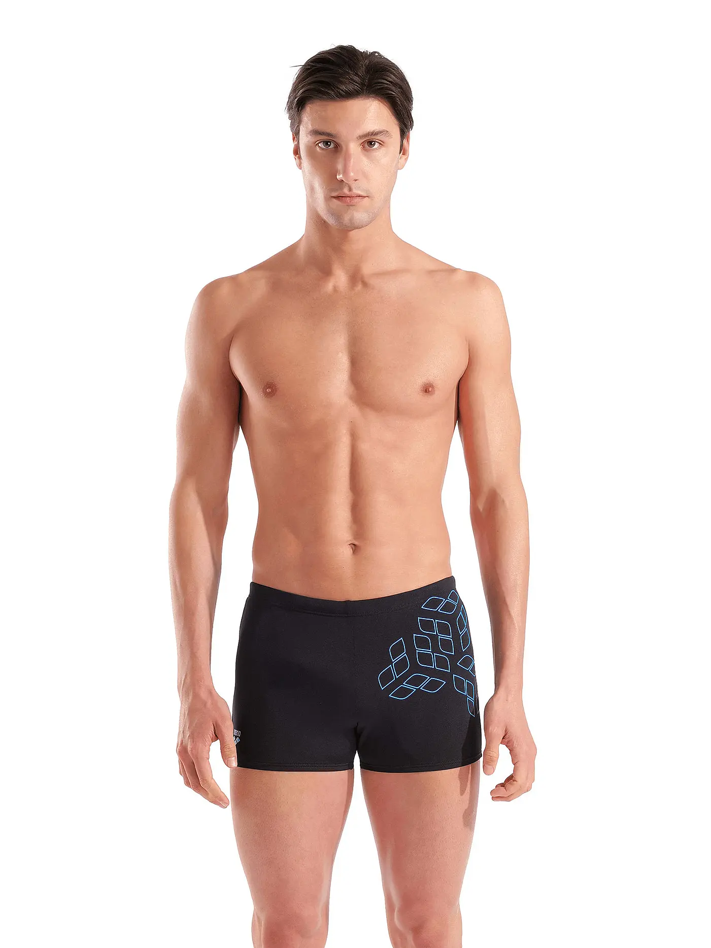 ARENA | Herren Beinbadehose Kikko Graphic | schwarz