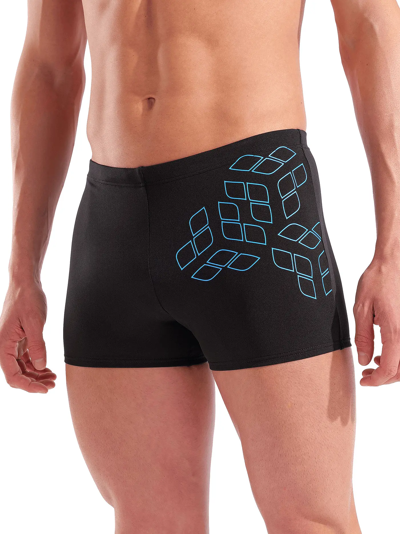 ARENA | Herren Beinbadehose Kikko Graphic | schwarz